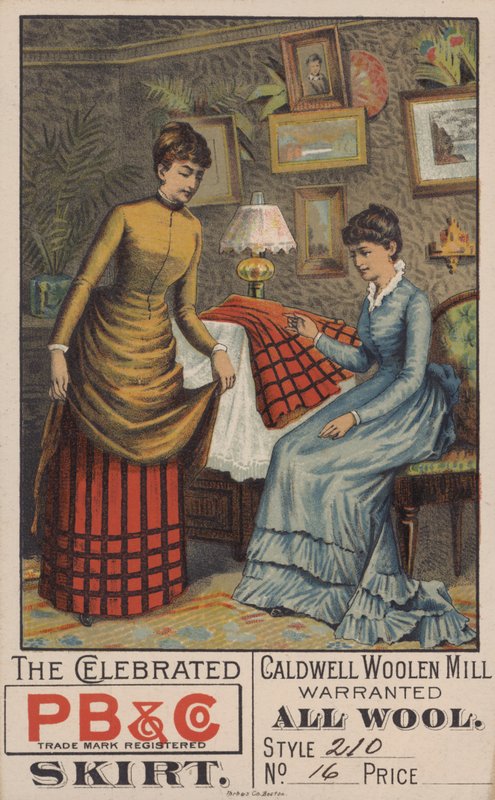 Yün etekler için reklam (renkli litho) by American School