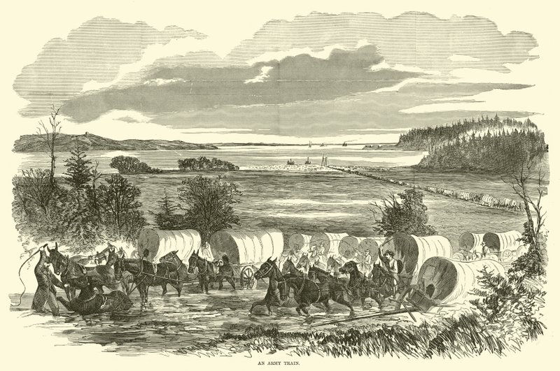 Bir ordu treni, Kasım 1862 by American School