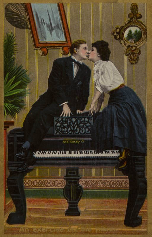 Piyano üzerinde bir egzersiz ya da Steinway üzerinde öpüşme (fotoğraf) by American School