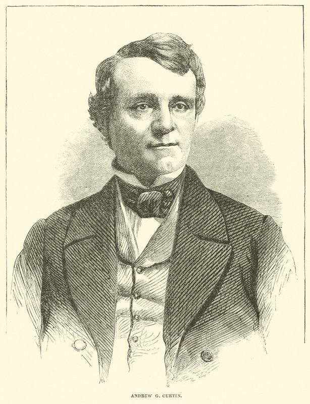 Andrew G Curtin, Aralık 1863 by American School