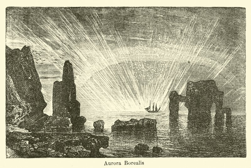Aurora borealis by American School