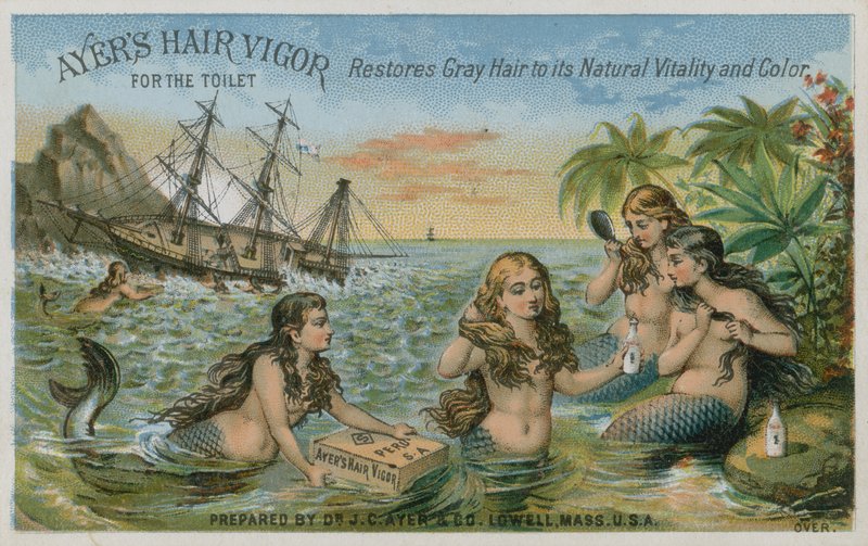 Ayers Hair Vigor for the Toilet, ticaret kartı by American School