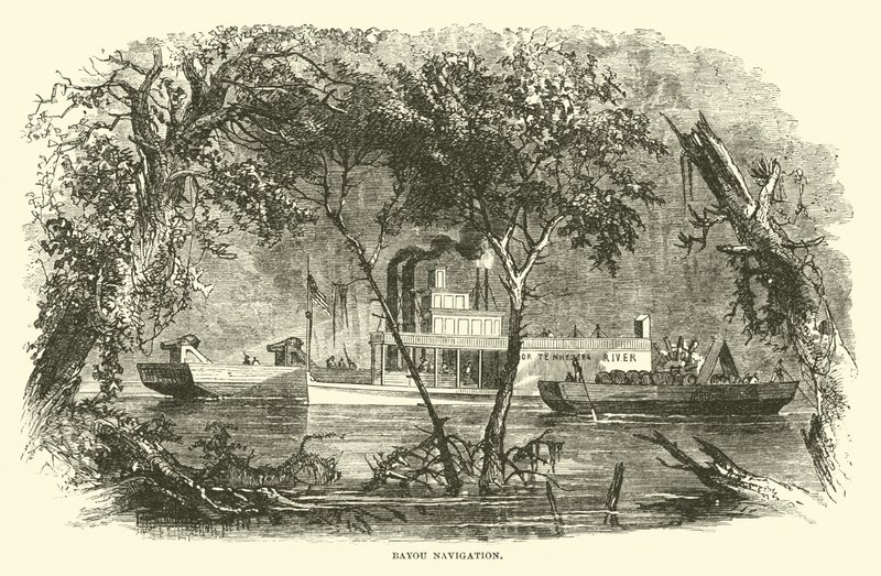 Bayou Navigasyon, Mart 1863 by American School