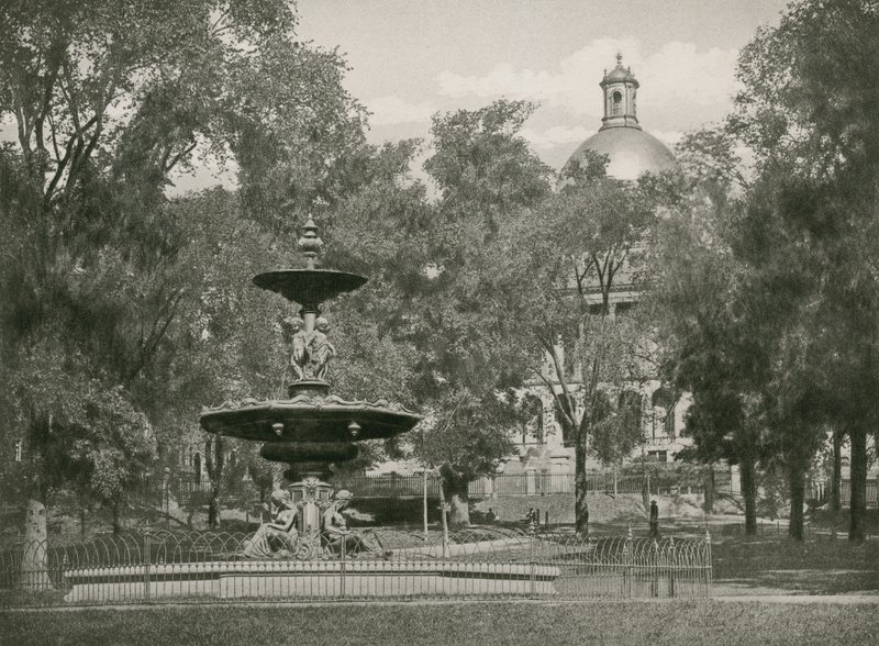 Boston Common (fotogravür) by American School