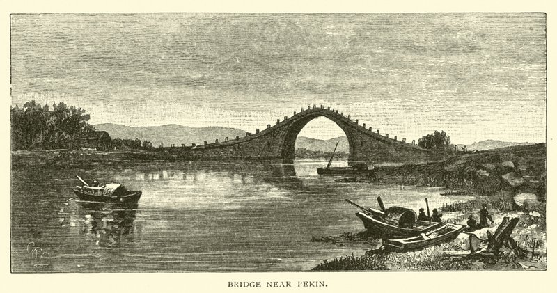 Pekin yakınlarındaki köprü by American School