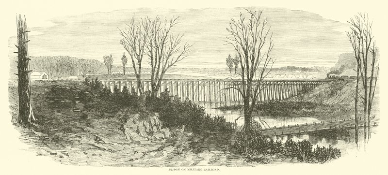 Askeri Demiryolu Köprüsü, Mart 1865 by American School
