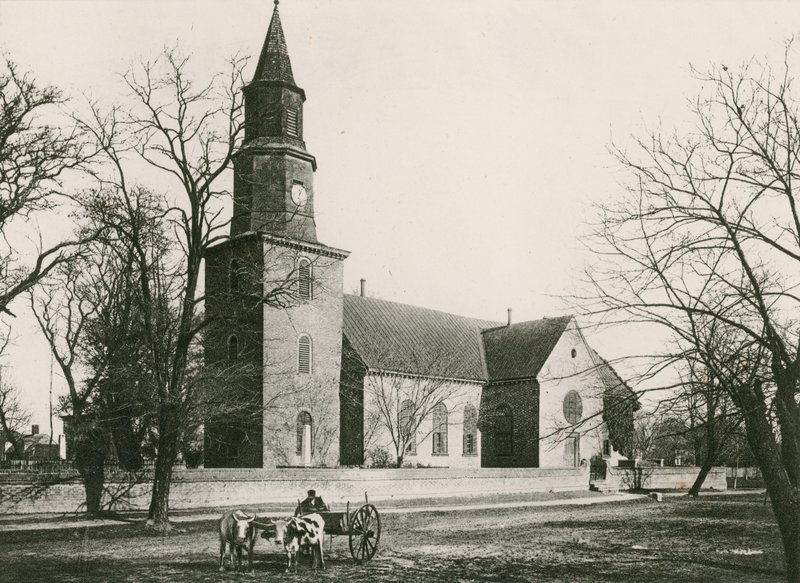 Bruton Parish Kilisesi (fotogravür) by American School