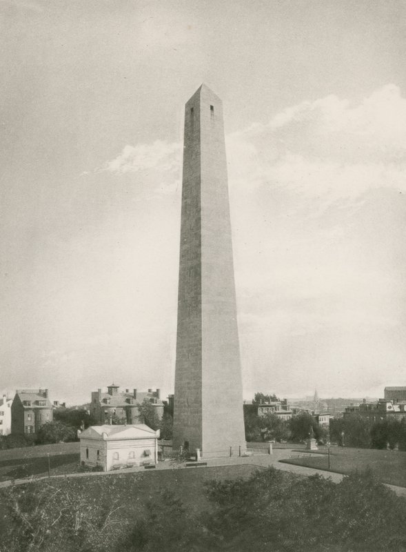 Bunker Hill Anıtı (fotogravür) by American School