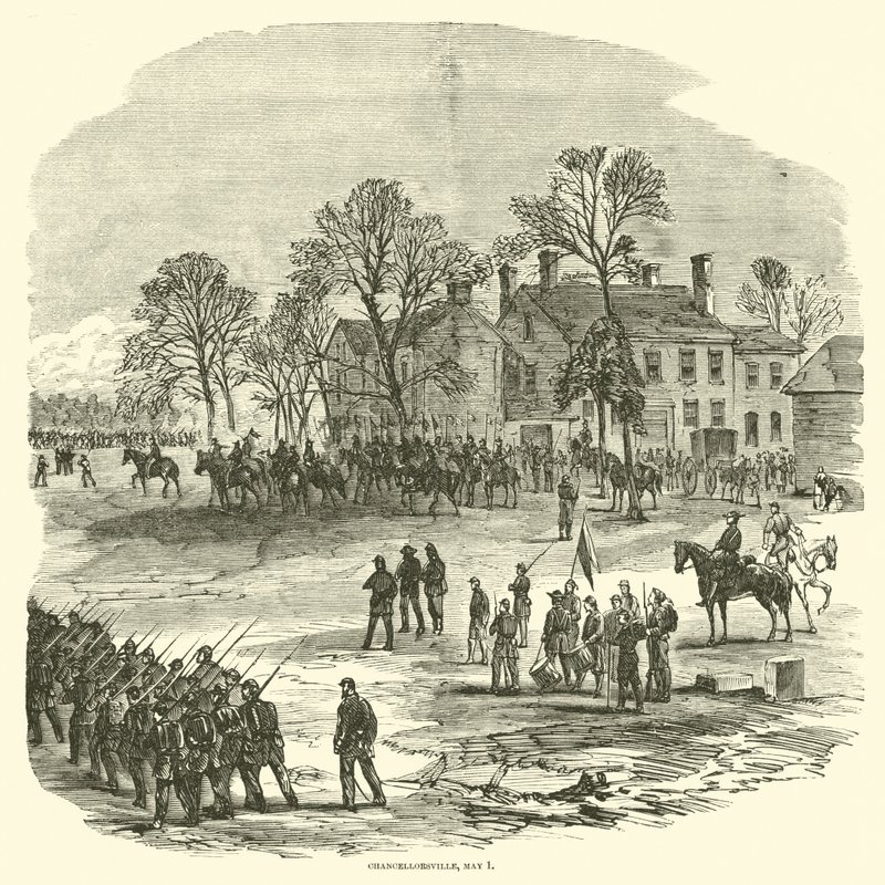 Chancellorsville, 1 Mayıs 1863 by American School
