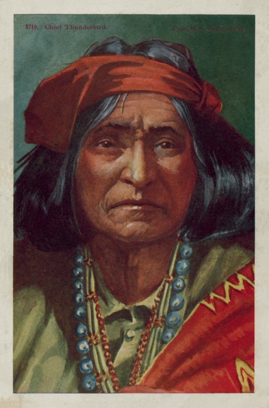 Baş Thunderbird (renkli taş) by American School