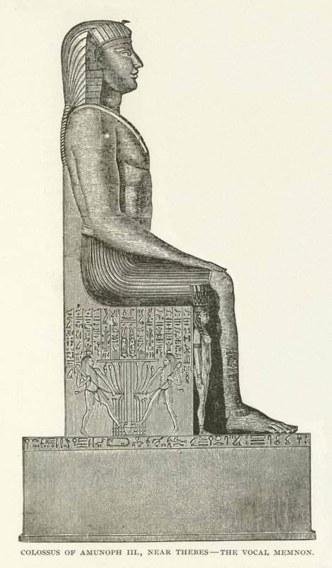 Amunoph III Colossus, Thebes yakınlarında, Vocal Memnon by American School