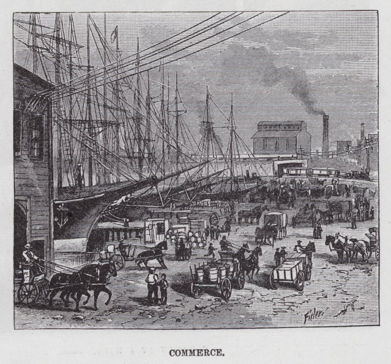 Ticaret (gravür) by American School