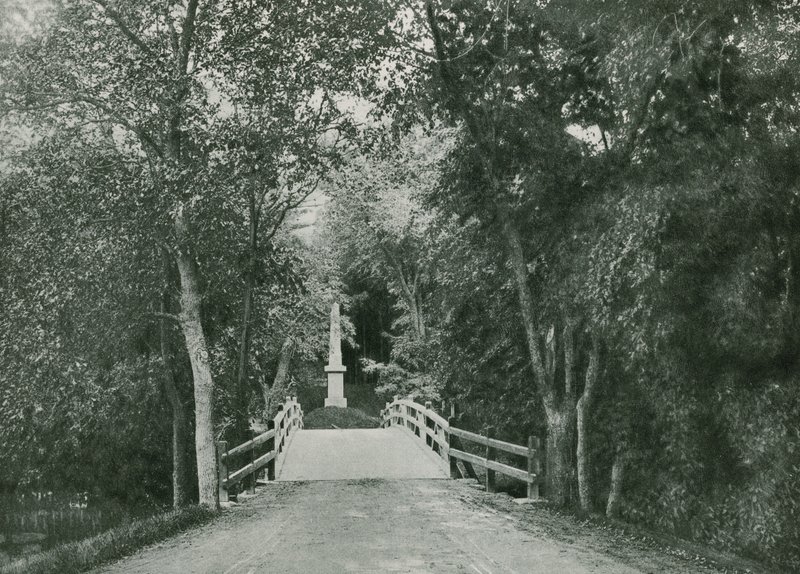 Concord Köprüsü, Lexington (fotogravür) by American School