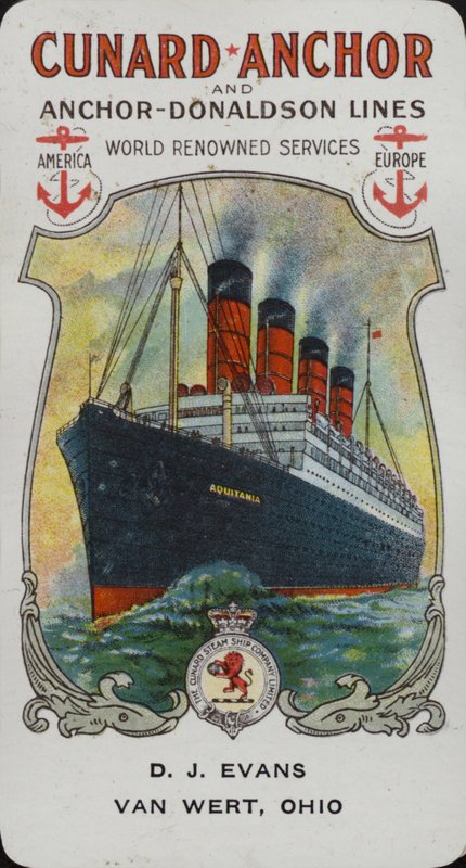 Cunard Gemisi - Aquitania by American School