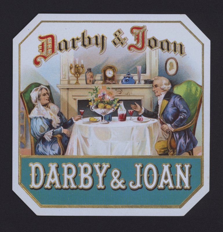 Darby ve Joan, puro etiketi (chromolitho) by American School