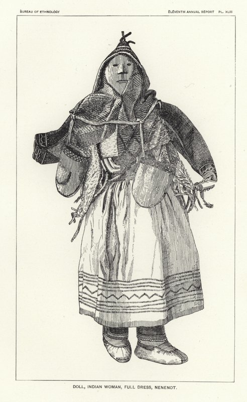 Oyuncak bebek, Hintli kadın, tam elbise, Nenenot by American School