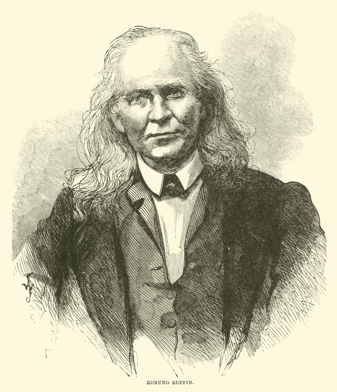 Edmund Ruffin, Nisan 1865 by American School