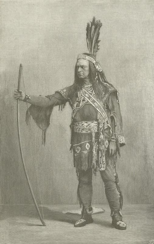 Edwin Forrest, Amerikalı aktör, Metamora olarak by American School