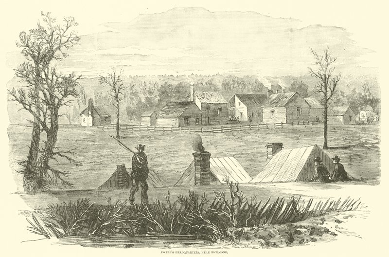 Ewells Karargahı, Richmond yakınlarında, Mart 1865 by American School
