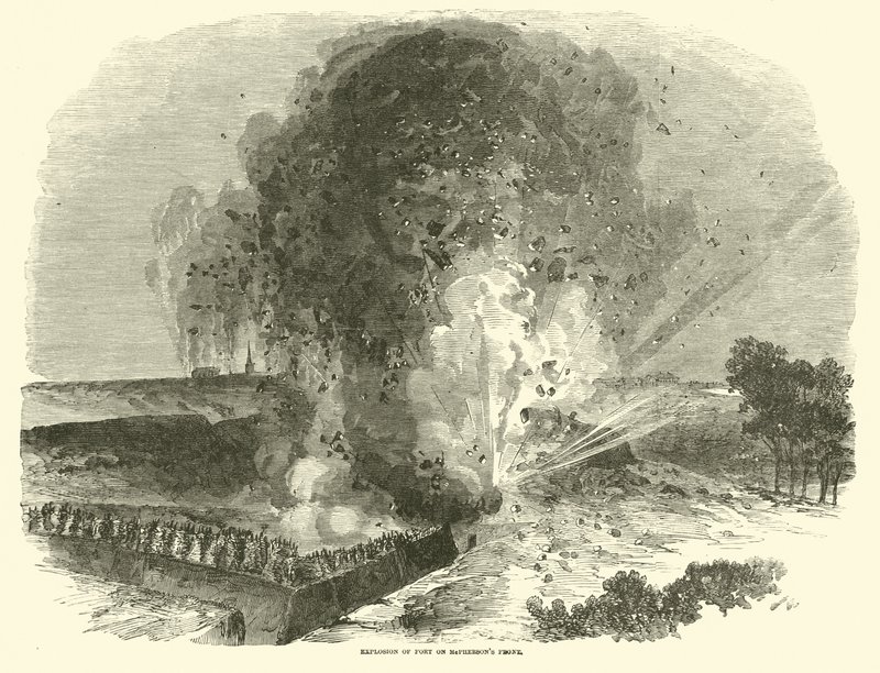 McPhersons cephesinde kalenin patlaması, Haziran 1863 by American School