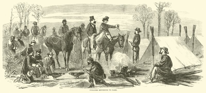 Kampa dönen toplayıcılar, Mart 1865 by American School