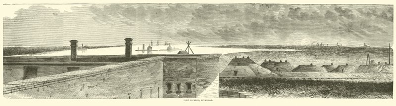 Fort Jackson, Savannah, Aralık 1864 by American School