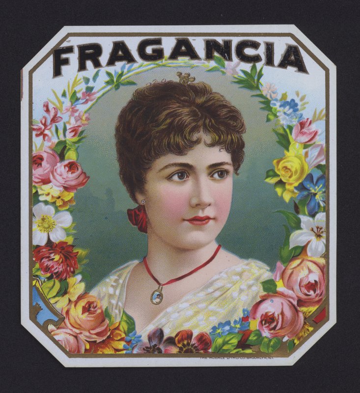Fragancia, puro etiketi (chromolitho) by American School