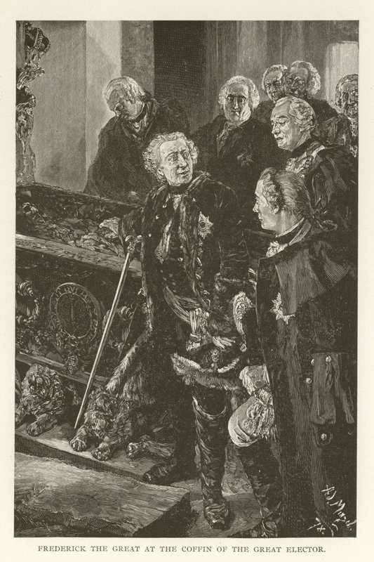 Büyük Seçmenin Tabutunda Büyük Frederick by American School