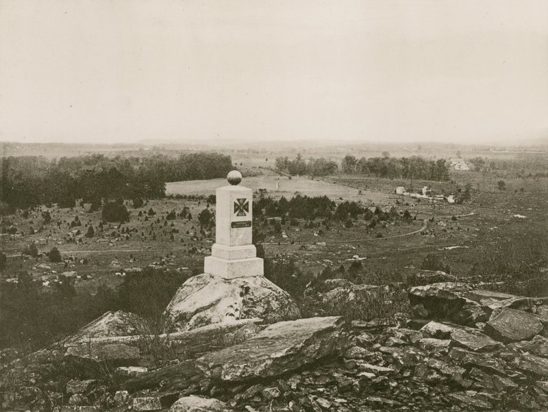 Gettysburg Savaş Alanı (fotogravür) by American School