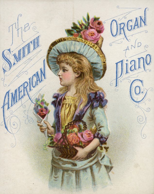 Çiçek Sepeti tutan kız by American School