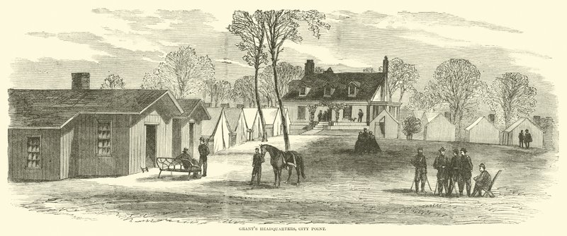 Grants Genel Merkezi, City Point, Ocak 1865 by American School
