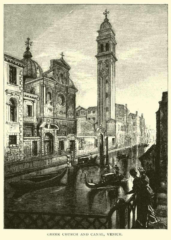 Yunan Kilisesi ve Kanalı, Venedik by American School