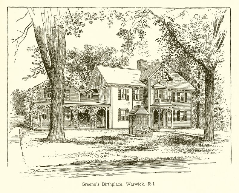 Greenes Doğum Yeri, Warwick, R.I. by American School