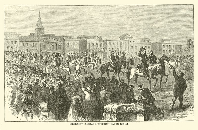 Baton Rouge, Nisan 1863 giren Griersons komut by American School