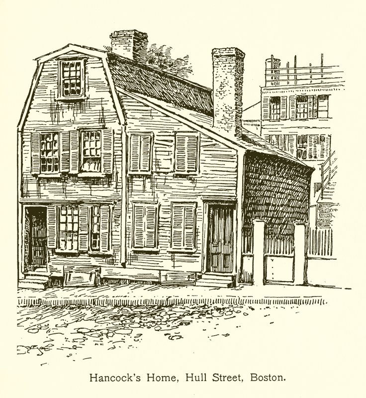 Hancocks Evi, Hull Sokağı, Boston by American School