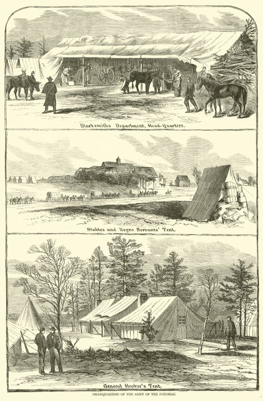 Potomac Ordusu Karargahı, Ocak-Nisan 1863 by American School