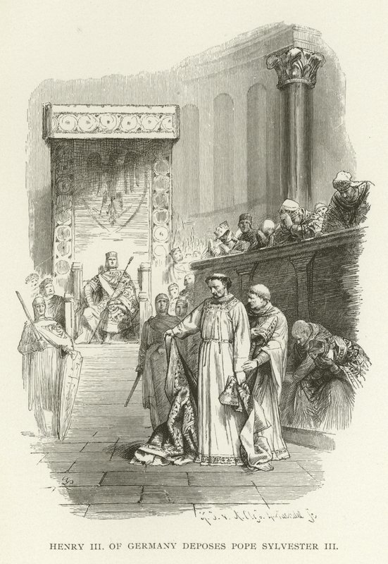Almanya Kralı III.Henry Papa III. by American School