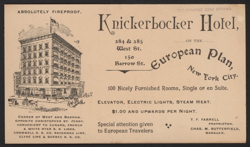 Otel Ticaret Kartı by American School