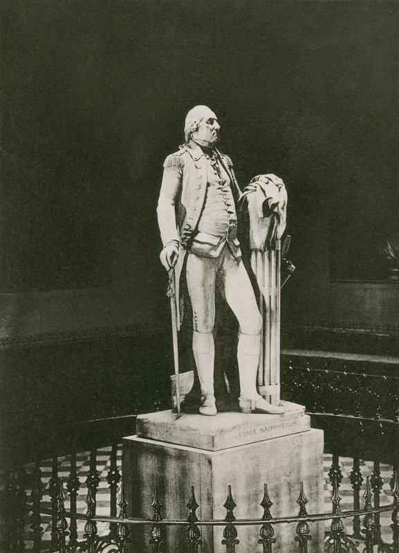 George Washington Hudsons Heykeli (fotogravür) by American School