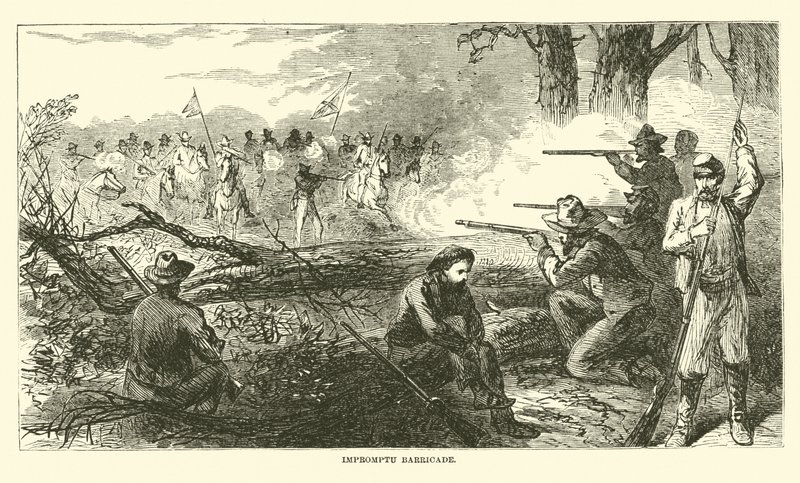 Hazırlıksız barikat, Temmuz 1863 by American School