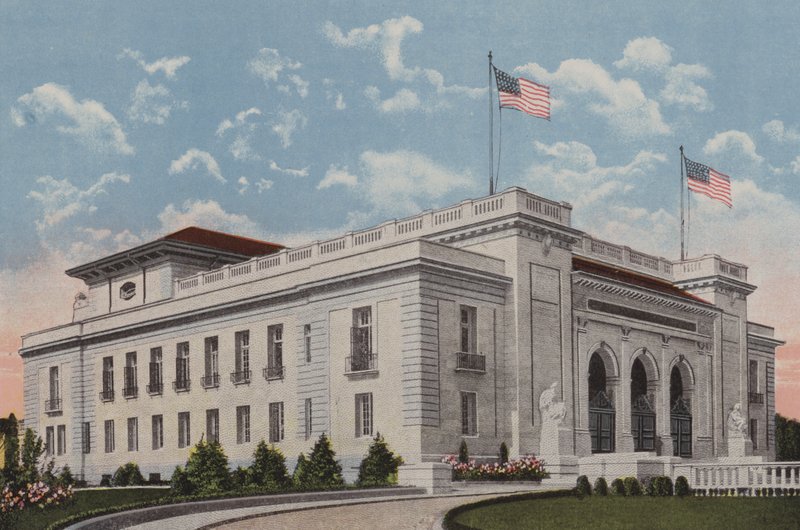 Uluslararası Amerikan Cumhuriyetleri Birliği, Washington DC (renkli taş baskı) by American School
