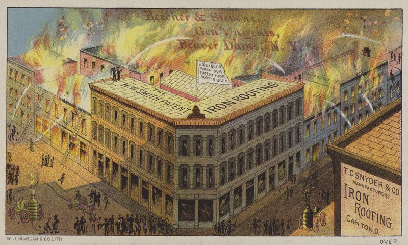 Yangına dayanıklı demir geçirmez binalar (chromolitho) by American School