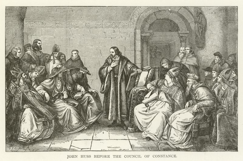 John Huss, Konstanz Konseyi huzurunda by American School