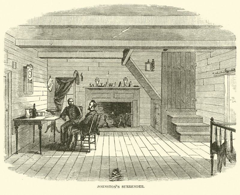 Johnstons teslim oldu, Nisan 1865 by American School