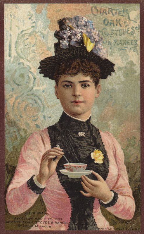 Bayan karıştırma çay fincanı by American School