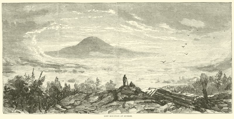 Gün Doğumunda Kayıp Dağ, Haziran 1864 by American School