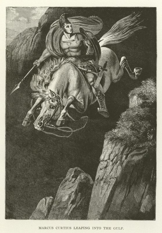 Marcus Curtius Körfeze sıçradı by American School