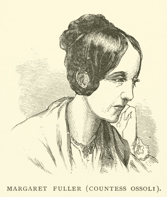 Margaret Fuller, Kontes Ossoli, Amerikalı gazeteci ve kadın hakları savunucusu (gravür) by American School