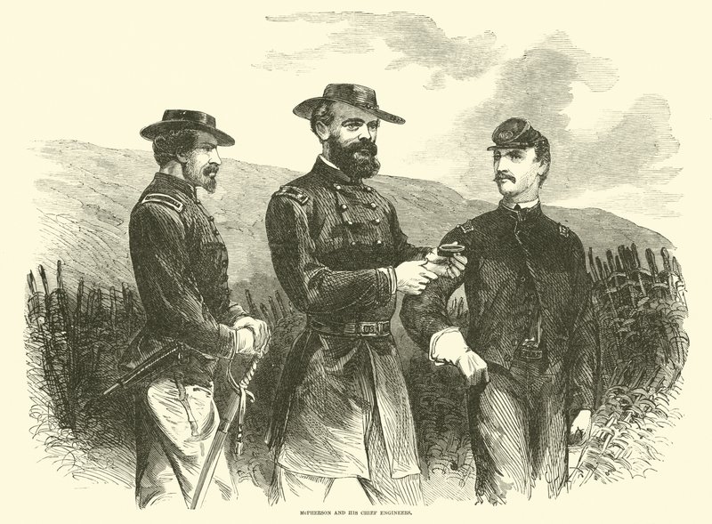 McPherson ve baş mühendisleri, Mayıs 1863 by American School