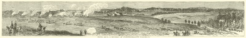 Mine Run, Konfederasyon pozisyonunun merkezi, Kasım 1863 by American School